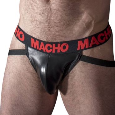 MACHO MX25RC JOCK CUERO ROJO S