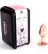 SECRETPLAY METAL BUTT PLUG ORO ROSA TALLA S 7 CM