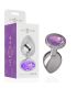 INTENSE PLUG ANAL METAL ALUMINIO CON CRISTAL VIOLETA TALLA M