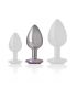 INTENSE PLUG ANAL METAL ALUMINIO CON CRISTAL VIOLETA TALLA M