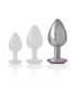 INTENSE PLUG ANAL METAL ALUMINIO CON CRISTAL VIOLETA TALLA L