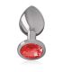 INTENSE PLUG ANAL METAL CON CRISTAL ROJO TALLA M