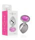 INTENSE PLUG ANAL METAL ALUMINIO CON CRISTAL ROSA TALLA S