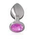 INTENSE PLUG ANAL METAL ALUMINIO CON CRISTAL ROSA TALLA S