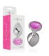 INTENSE PLUG ANAL METAL ALUMINIO CON CRISTAL ROSA TALLA M