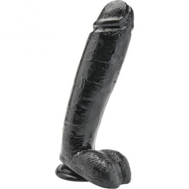 GET REAL DILDO 255 CM CON TESTICULOS NEGRO