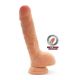 GET REAL DUAL DENSITY DILDO 18 CM CON TESTICULOS NATURAL