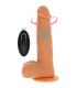 GET REAL DILDO VIBRADOR CON BOLAS GIRATORIAS NATURAL