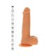 GET REAL DILDO VIBRADOR CON BOLAS GIRATORIAS NATURAL