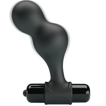 MR PLAY PLUG ANAL VIBRADOR DE SILICONA NEGRO