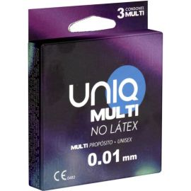 UNIQ MULTI PRESERVATIVOS SIN LATEX 3 UNIDADES