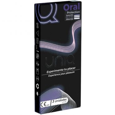 UNIQ ORAL MASK PRESERVATIVOS SIN LATEX 3 UNIDADES