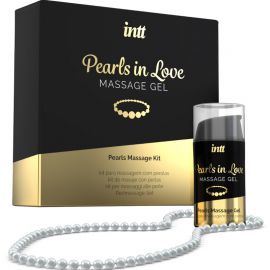 INTT MASSAGE ORAL SEX PEARLS IN LOVE CON COLLAR DE PERLAS Y GEL DE SILICONA