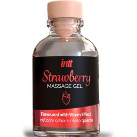 INTT MASSAGE ORAL SEX GEL DE MASAJE SABOR A FRESA EFECTO CALOR