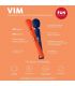 FUN FACTORY VIM WAND RUMBLE VIBRADOR RECARGABLE SILICONA AZUL MEDIANOCHE