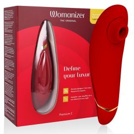 WOMANIZER PREMIUM 2 ESTIMULADOR DE CLaTORIS BURDEOS