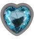 INTENSE PLUG ANAL METAL ALUMINIO CORAZaN AZUL TALLA S