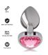 INTENSE PLUG ANAL METAL ALUMINIO CORAZaN ROSA TALLA M