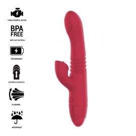 INTENSE DUA VIBRADOR MULTIFUNCIaN RECARGABLE UP DOWN CON LENGUA ROJO