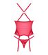 OBSESSIVE LACELOVE CORSET ROJO XS S