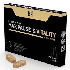 BLACK BULL MAX PAUSE VITALITY RETARDANTE PARA HOMBRE 10 CaPSULAS