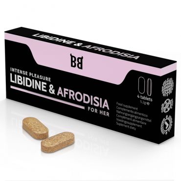 BLACK BULL LIBIDINE AFRODISIA PLACER INTENSO PARA MUJER 4 CaPSULAS