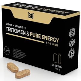 BLACK BULL TESTOMEN PURE ENERGY POTENCIADOR PARA HOMBRE 20 CaPSULAS