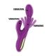 INTENSE APOLO VIBRADOR MULTIFUNCIaN RECARGABLE 7 VIBRACIONES CON LENGUA OSCILANTE MORADO