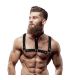 FETISH SUBMISSIVE ATTITUDE ARNaS AJUSTABLE ECOPIEL PECHO CON COLLAR HOMBRE