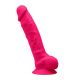 SILEXD MODELO 1 PENE REALISTICO SILICONA PREMIUM SILEXPAN FUCSIA 23 CM