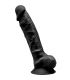 SILEXD MODELO 1 PENE REALISTICO SILICONA PREMIUM SILEXPAN NEGRO 23 CM