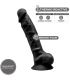 SILEXD MODELO 1 PENE REALISTICO SILICONA PREMIUM SILEXPAN NEGRO 23 CM