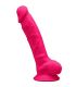 SILEXD MODELO 1 PENE REALISTICO SILICONA PREMIUM SILEXPAN FUCSIA 175 CM