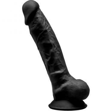 SILEXD MODELO 1 PENE REALISTICO SILICONA PREMIUM SILEXPAN NEGRO 175 CM