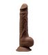 SILEXD MODELO 1 PENE REALISTICO SILICONA PREMIUM SILEXPAN MARRON 24 CM