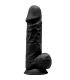 SILEXD MODELO 1 PENE REALISTICO SILICONA PREMIUM SILEXPAN NEGRO 215 CM