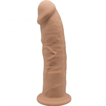 SILEXD MODELO 2 PENE REALISTICO SILICONA PREMIUM SILEXPAN CARAMELO 23 CM