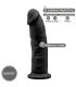 SILEXD MODELO 2 PENE REALISTICO SILICONA PREMIUM SILEXPAN NEGRO 23 CM