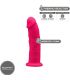 SILEXD MODELO 2 PENE REALISTICO SILICONA PREMIUM SILEXPAN FUCSIA 15 CM