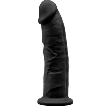 SILEXD MODELO 2 PENE REALISTICO SILICONA PREMIUM SILEXPAN NEGRO 15 CM