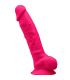 SILEXD MODELO 1 PENE REALISTICO SILICONA PREMIUM SILEXPAN FUCSIA 20 CM