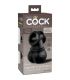 KING COCK ELITE ANILLO CON TESTICULOS DE SILICONA VIBRADOR