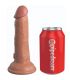 KING COCK ELITE DILDO REALISTICO VIBRADOR SILICONA 152 CM CARAMELO