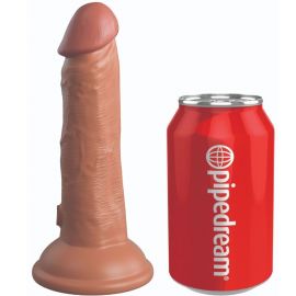 KING COCK ELITE DILDO REALISTICO VIBRADOR SILICONA 152 CM CARAMELO