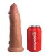 KING COCK ELITE DILDO REALISTICO VIBRADOR SILICONA 203 CM CARAMELO