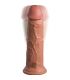 KING COCK ELITE DILDO REALISTICO VIBRADOR SILICONA 203 CM CARAMELO