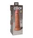 KING COCK ELITE DILDO REALISTICO VIBRADOR SILICONA 203 CM CARAMELO