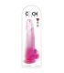 KING COCK CLEAR DILDO CON TESTICULOS 19 CM ROSA