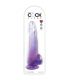 KING COCK CLEAR DILDO CON TESTICULOS 19 CM MORADO