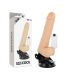 BASECOCK VIBRADOR REALISTICO CONTROL REMOTO NATURAL CON TESTICULOS 195 CM O 4 CM